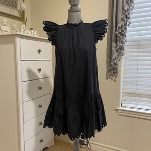 Corey Lynn Calter Women Dress in Black with Beautiful Sleeves